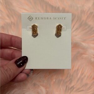 Kendra Scott Rose Gold Drusy Betty Stud Earrings